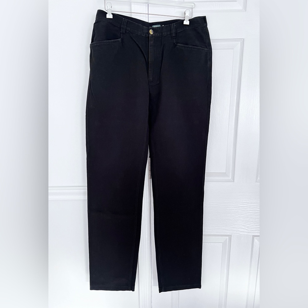 Aigle Black cotton chino Pants men's XL Made in France 100% cotton